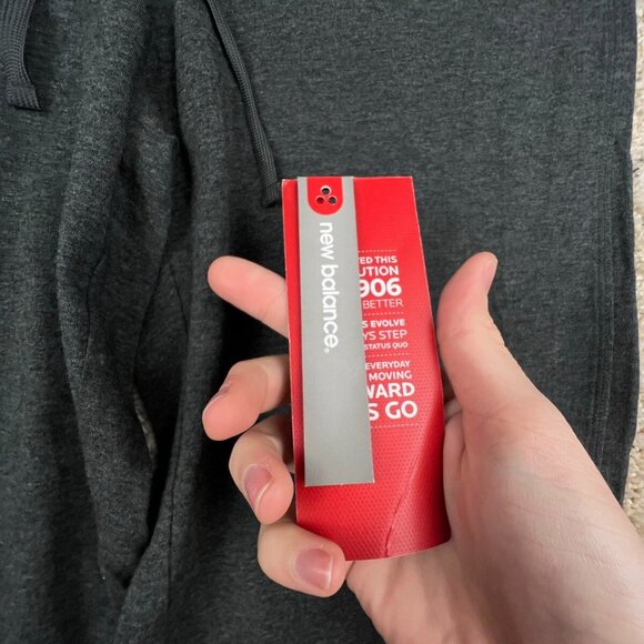 New Balance SweatPants Womens Medium Gray Stretch Athleisure Straight Leg - Picture 5 of 12